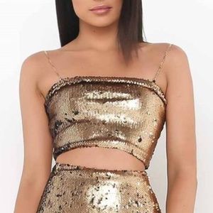 I.AM.GIA Twiggy Top - Gold Sequin